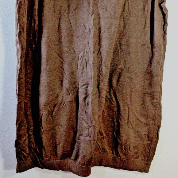 URBAN Cotton Company Woman’s Knit Sweater Shell Top Vest Brown Sleeveles… - Picture 7 of 9